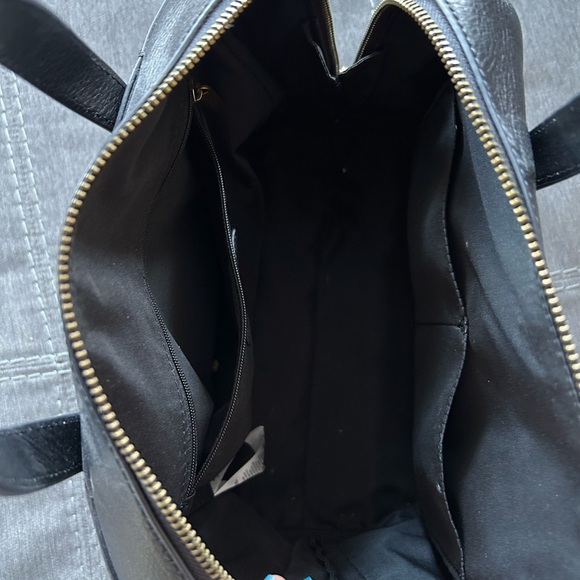 Fossil Women's Black Leather Satchel - Picture 5 of 7